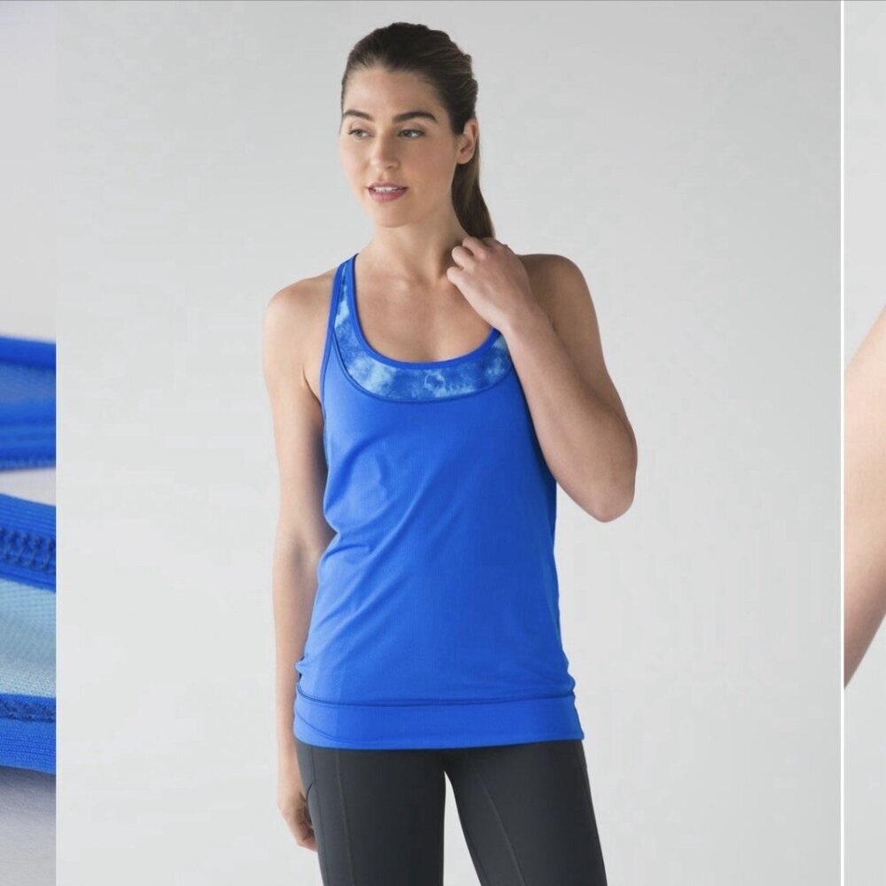 Lululemon Minimalist Tank~Pipe Dream‎ Blue Size 6